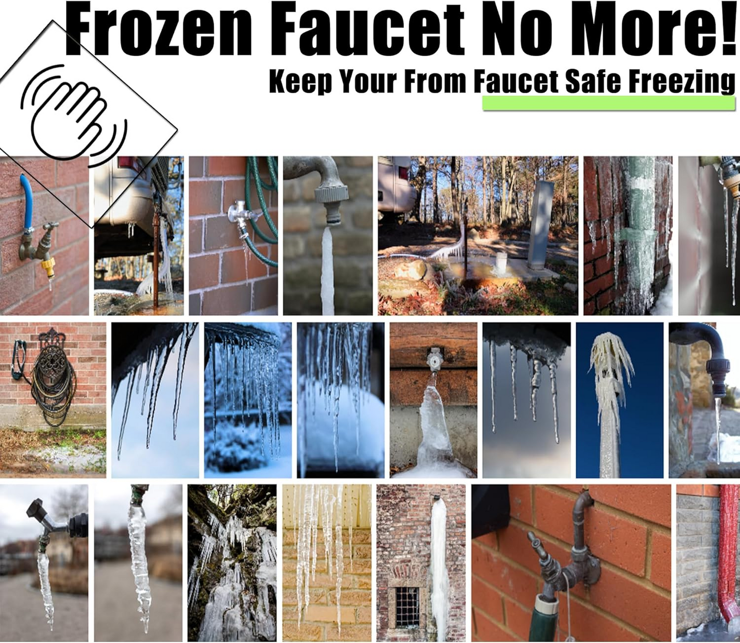 🥇ODALIT™Outdoor Faucet Cover for Winter – Thickened Waterproof Insulated Protector for Freeze Protection ❄️Winter Sale — Double Your Covers for FREE · Ends 12/30
