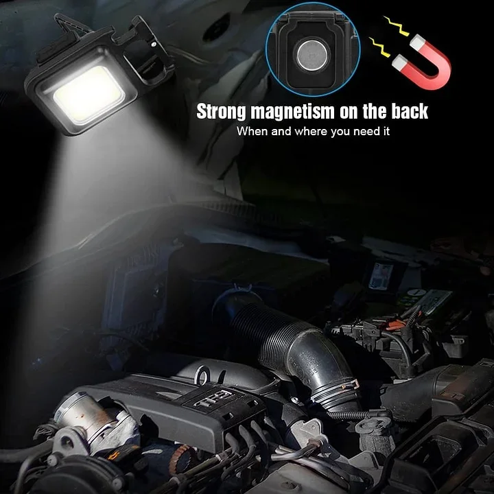 Rechargeable Magnetic Keychain Work Light