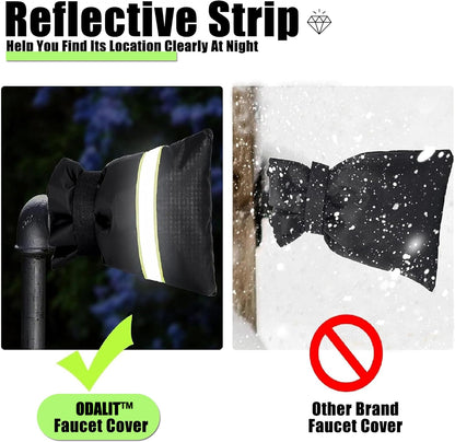 🥇ODALIT™Outdoor Faucet Cover for Winter – Thickened Waterproof Insulated Protector for Freeze Protection ❄️Winter Sale — Double Your Covers for FREE · Ends 12/30