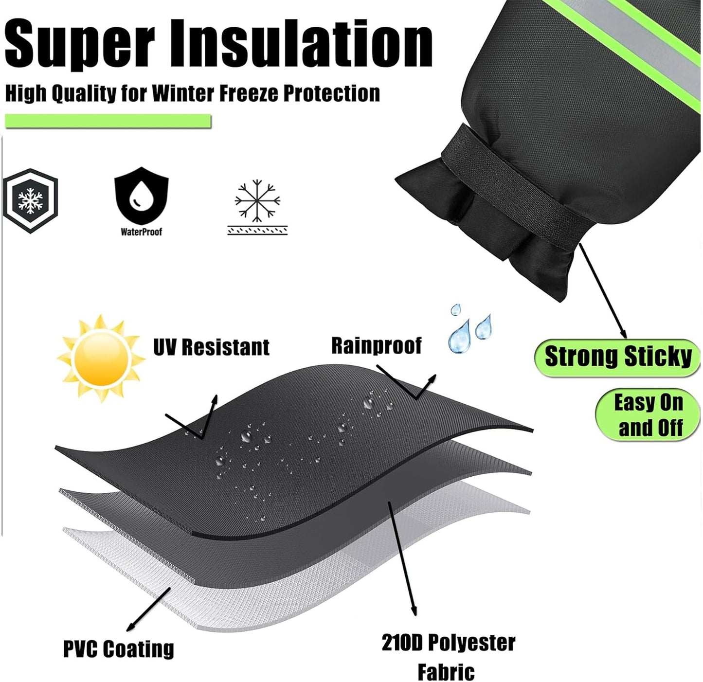 🥇ODALIT™Outdoor Faucet Cover for Winter – Thickened Waterproof Insulated Protector for Freeze Protection ❄️Winter Sale — Double Your Covers for FREE · Ends 12/30