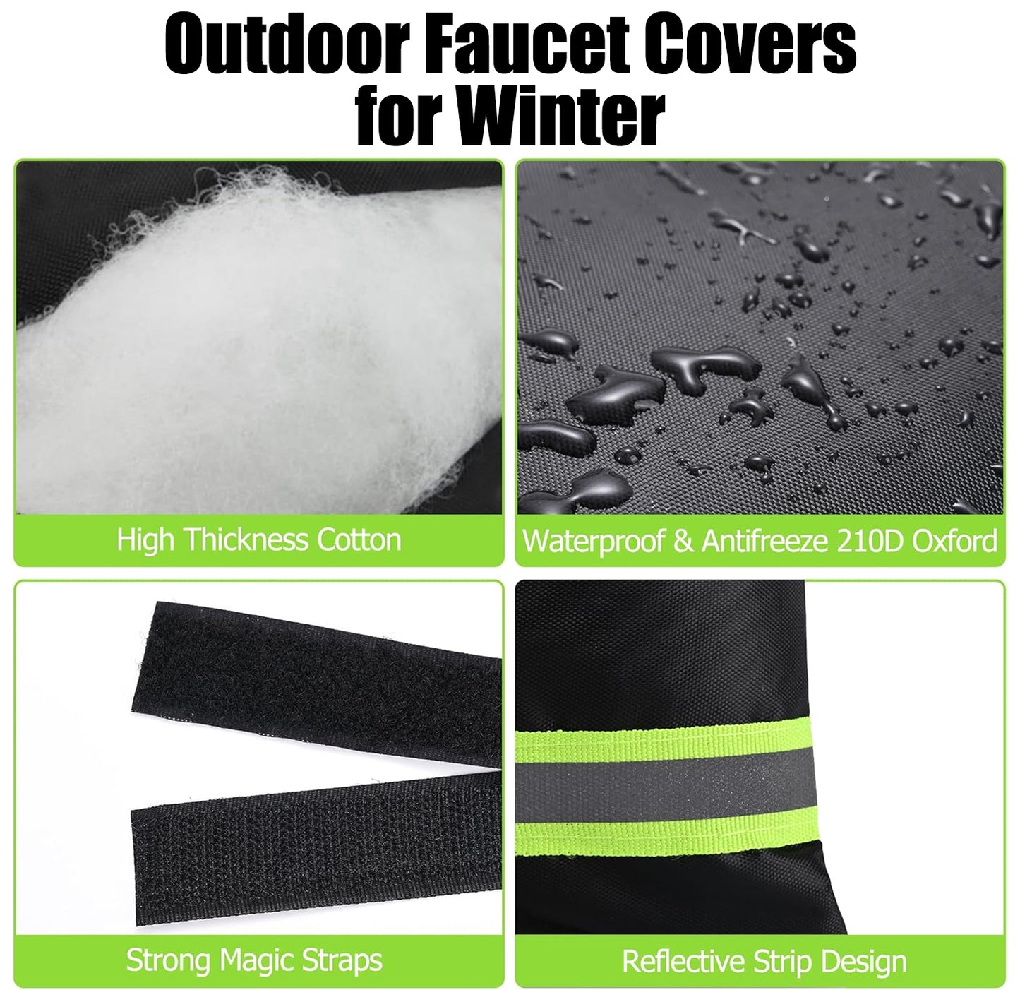 🥇ODALIT™Outdoor Faucet Cover for Winter – Thickened Waterproof Insulated Protector for Freeze Protection ❄️Winter Sale — Double Your Covers for FREE · Ends 12/30