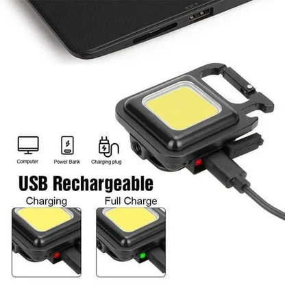 Rechargeable Magnetic Keychain Work Light