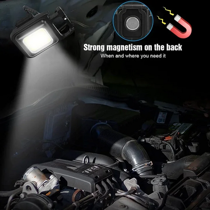 Rechargeable Magnetic Keychain Work Light