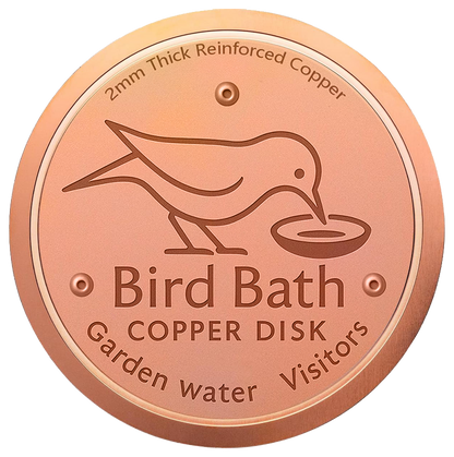 🥇ODALIT™ 99.99% Pure Copper Bird Bath Disk — Keep Your Birdbath Clean Naturally, All Season Long! No Chemicals, No Hassle.