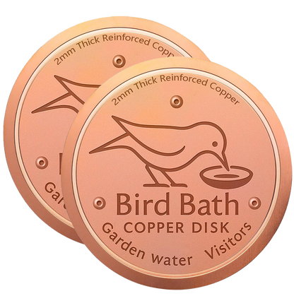 🥇ODALIT™ 99.99% Pure Copper Bird Bath Disk — Keep Your Birdbath Clean Naturally, All Season Long! No Chemicals, No Hassle.