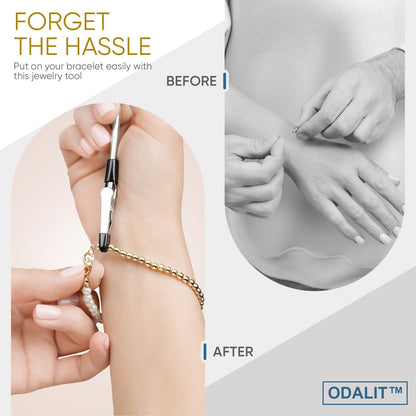 🥇Bracelet & Necklace Clasp Helper – Easy Jewelry & Watch Fastener, Portable Metal Tool, Put On by Yourself