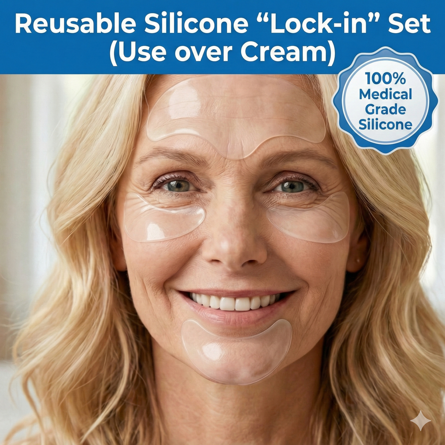 up-Facial Wrinkle Remover Pad Reusable Medical Grade Silicone Nasolabial Folds Anti-aging Mask Prevent Wrinkle Skin Lifting Patches