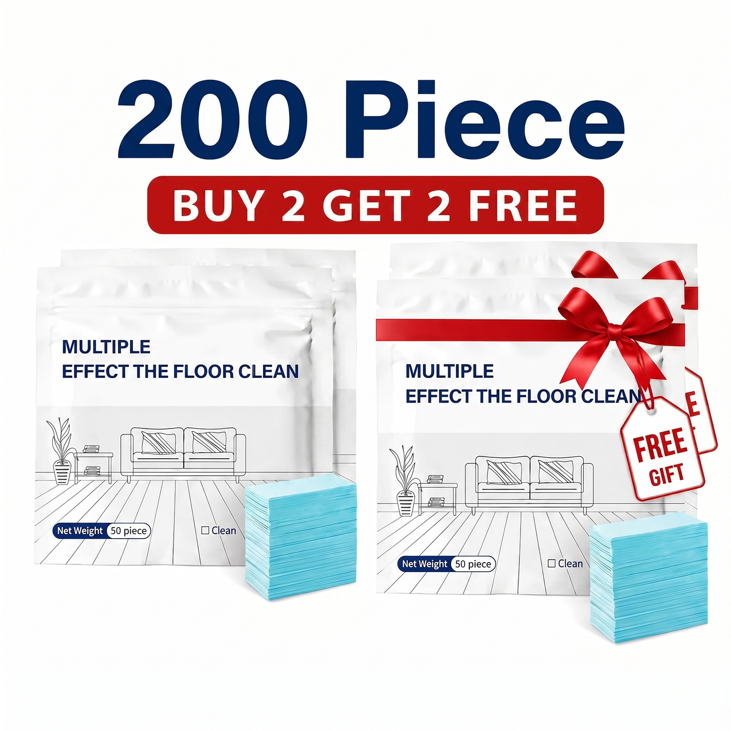 Multi-Effect Floor Cleaning Sheets