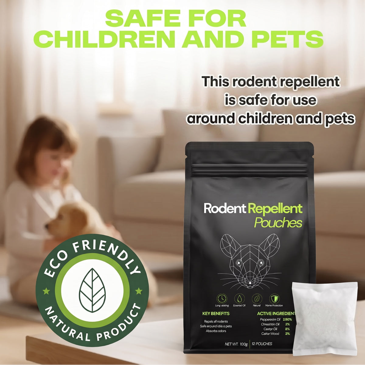 Rodent Repellent Pouches