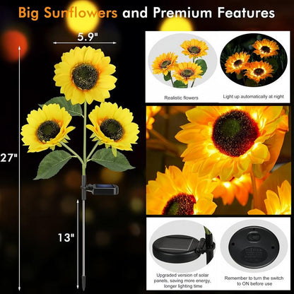 🌞Solar LED Sunflower Garden Light