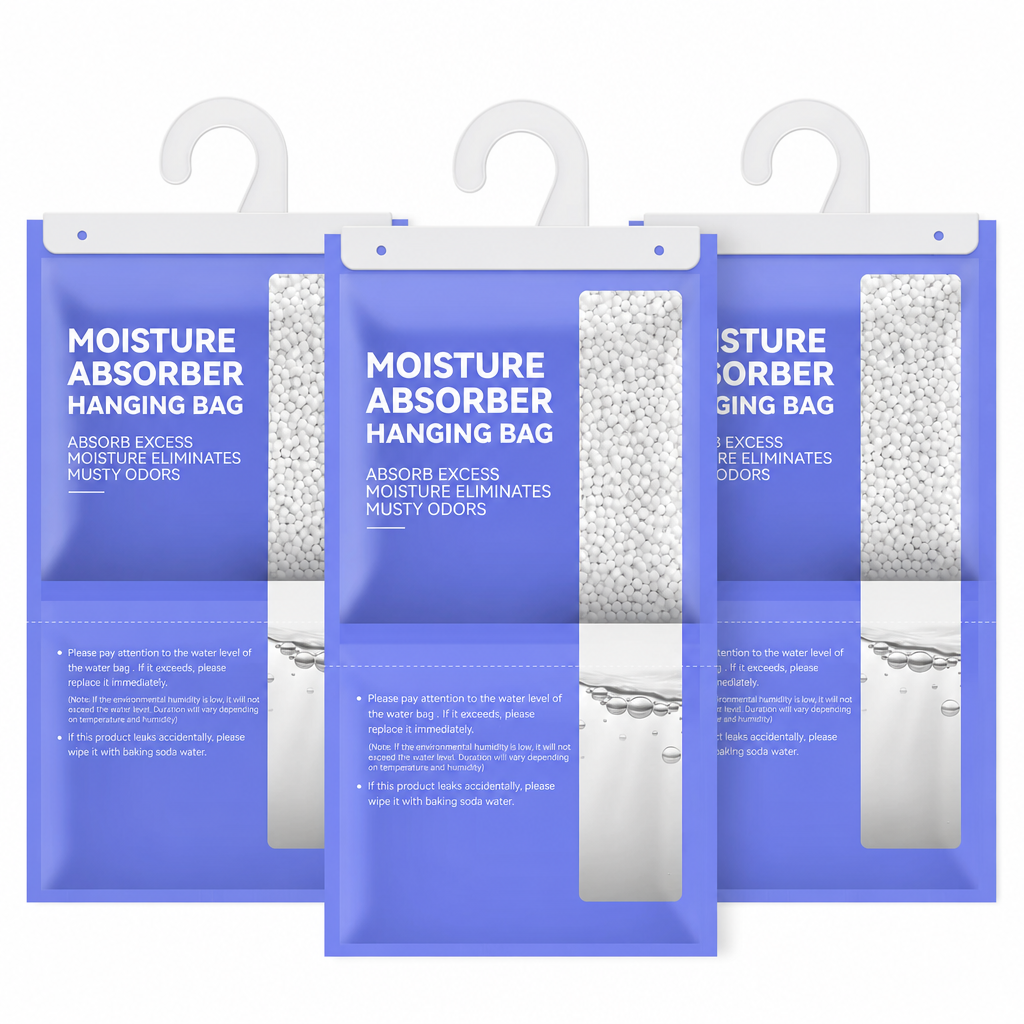 Moisture Absorber Packs to Keep Stored Clothes Dry