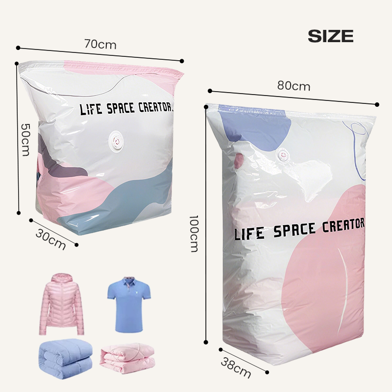 No-Pump Space-Saving Storage Bags